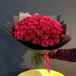 Round Bouquet of Red Rose's