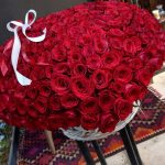 Round Basket of Red Rose's